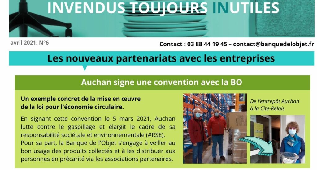 communication don Banque de l'objet_Auchan